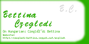 bettina czegledi business card